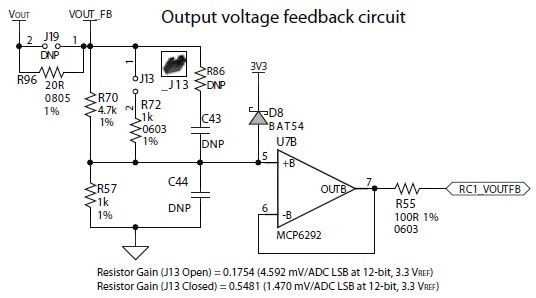 voltage feedback sense circuit