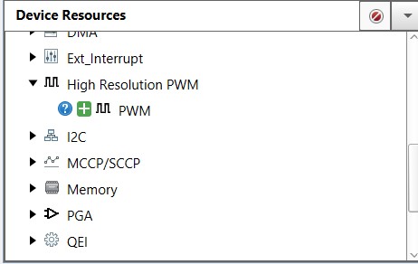 MPLAB device resources PWM