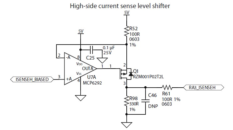 High side current sense amplifier