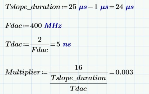 slope value multiplier calculation